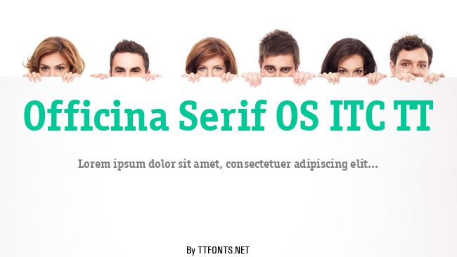 Officina Serif OS ITC TT example